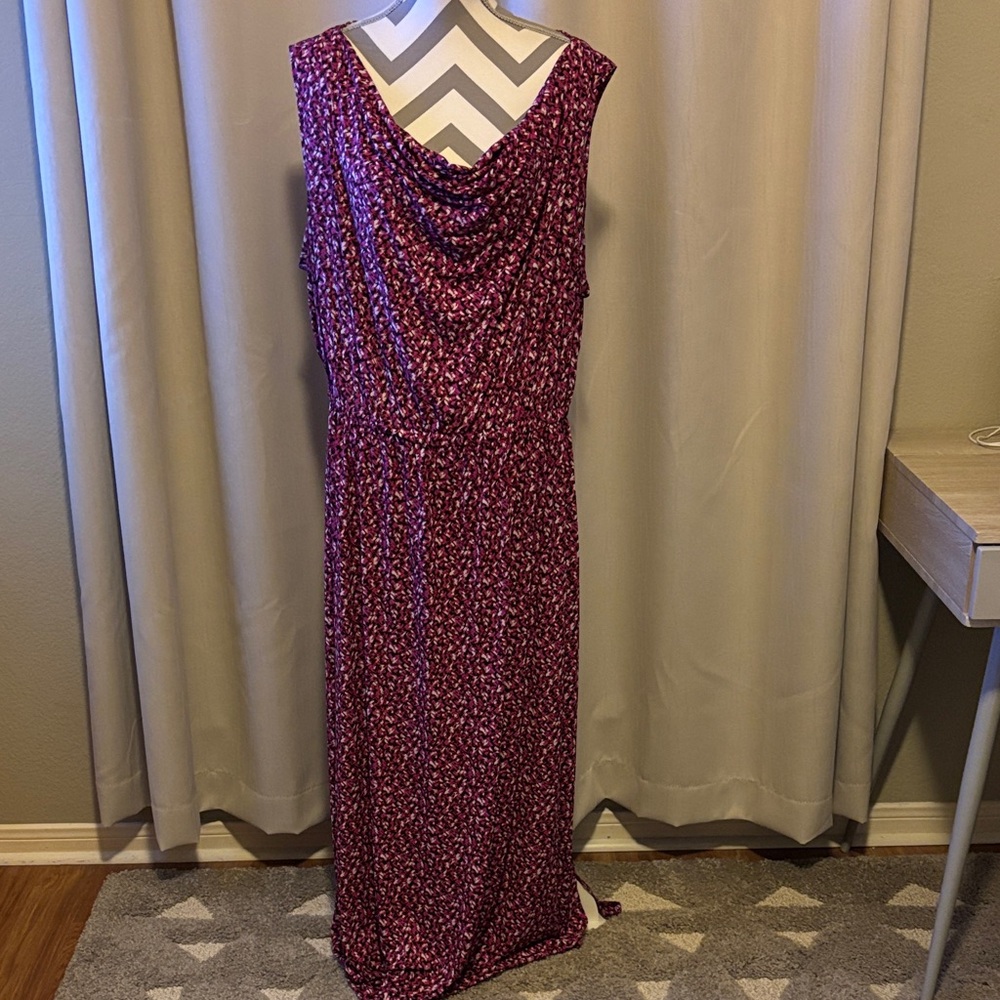 Igigi Purple Patterned Maxi Dress